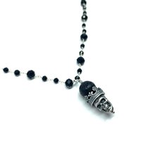 Collana Madame Black in Argento CL TESCHIO RE - CL TESCHIO RE
